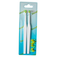 Набор монопучковых зубных щеток 2шт со сменными насадками 8 шт, Белый